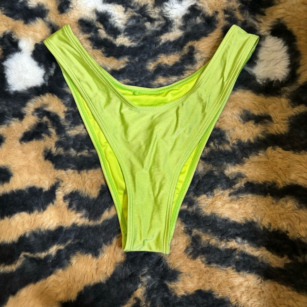 Light satin green bikini bottom